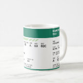 Boarding Pass - Green Kaffeetasse (VorderseiteRechts)