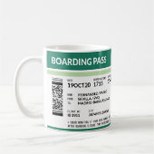 Boarding Pass - Green Kaffeetasse (Links)