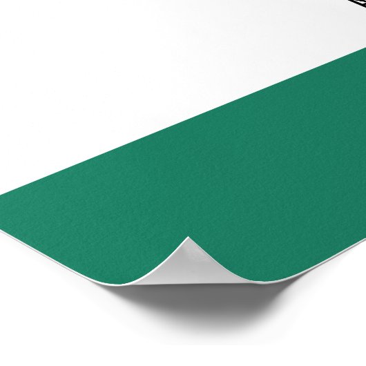 Boarding Pass - Green Poster (Ecke)