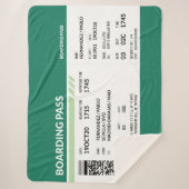 Boarding Pass - Green Sherpadecke (Vorderseite)