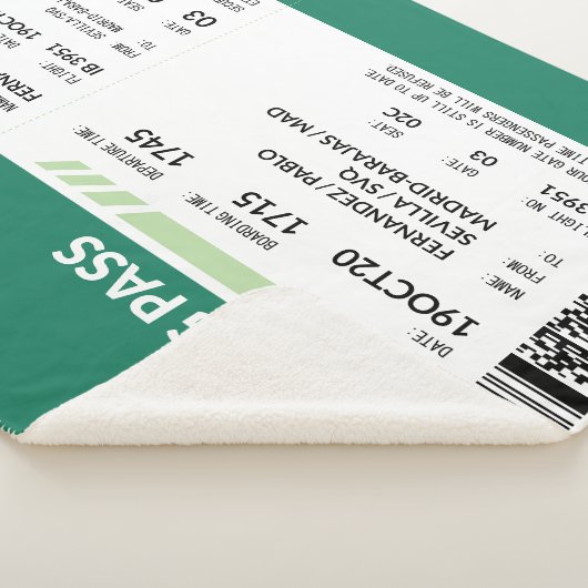Boarding Pass - Green Sherpadecke (3/4)