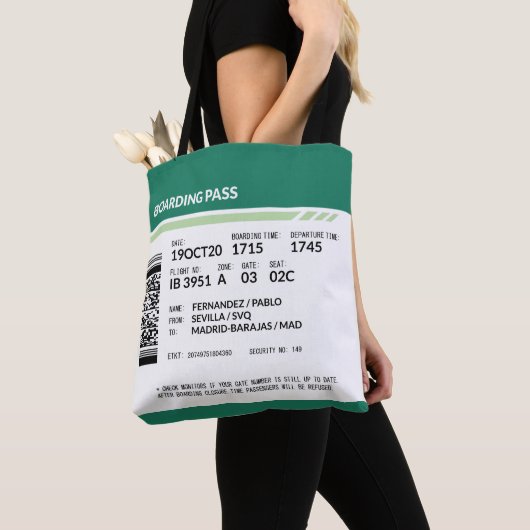 Boarding Pass - Green Tasche (Von Nahem)