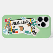 BOARDING PASS GUADALAJARA MEXICO iPhone HÜLLE (Rückseite (Horizontal))