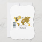 Boarding-Pass-Hochzeit Einladung (Rückseite)