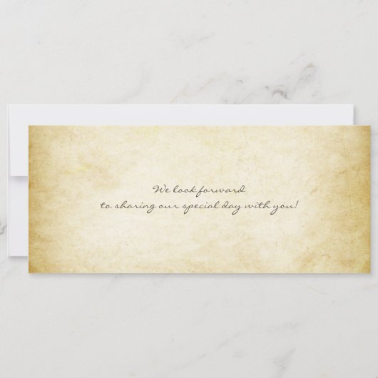 Boarding Pass Hochzeit Eintrittskarten & uAwg Einladung (Rückseite)