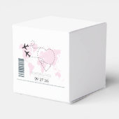 Boarding-Pass-Hochzeit Geschenkschachtel (Rückseite)