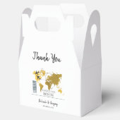 Boarding-Pass-Hochzeit Geschenkschachtel (Geöffnet)