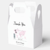 Boarding-Pass-Hochzeit Geschenkschachtel (Geöffnet)