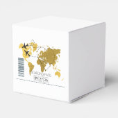 Boarding-Pass-Hochzeit Geschenkschachtel (Rückseite)