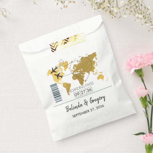 Boarding-Pass-Hochzeit Geschenktütchen (Versiegelt)