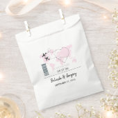 Boarding-Pass-Hochzeit Geschenktütchen (Ausgeschnitten)