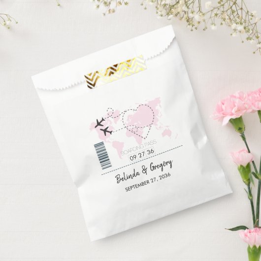Boarding-Pass-Hochzeit Geschenktütchen (Versiegelt)