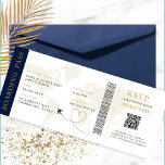 Boarding Pass Hochzeit in Urlaubsort QR-Code UAwg Einladung<br><div class="desc">Boarding passieren Hochzeitskarte Einladung mit einer Destination World Map,  Wedding Pass,  Hochzeit in Urlaubsort,  Passport mit QR Code Rsvp Karte.</div>