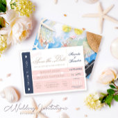 Boarding Pass Hochzeit in Urlaubsort Save the Date