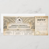 Boarding Pass Hochzeitstickets - Einladungen (Vorne/Hinten)