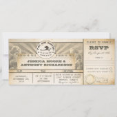 Boarding Pass Hochzeitstickets - Einladungen (Vorderseite)