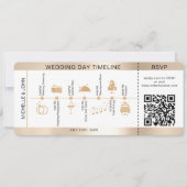 Boarding Pass Illustriert Wedelzeitlinie UAWG Einladung (Vorderseite)