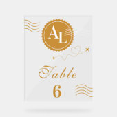 Boarding Pass kosmische Hochzeitdestination Acrylschild (Vorderseite)