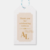 Boarding Pass kosmische Hochzeitdestination Geschenkanhänger (Vorderseite)