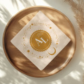 Boarding Pass kosmische Hochzeitdestination Serviette