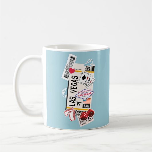BOARDING PASS LAS VEGAS NEVADA USA KAFFEETASSE (Links)