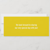 Boarding Pass Linen Wedding Invitation Modern Dama Einladung (Rückseite)