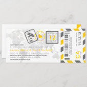 Boarding Pass Luftpost Einladung (Vorne/Hinten)