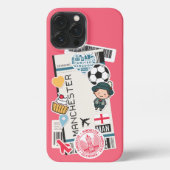 BOARDING PASS MANCHESTER, ENGLAND iPhone FALL Hülle (Rückseite)