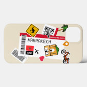 Boarding Pass Marrakesch Stadt Case-Mate iPhone Hülle (Rückseite (Horizontal))