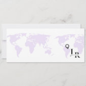 Boarding Pass Minimalistisch Save the Date Ticket (Rückseite)