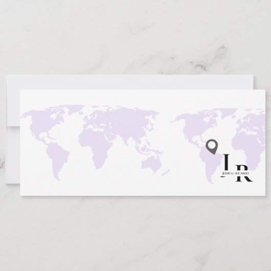 Boarding Pass Minimalistisch Save the Date Ticket (Rückseite)