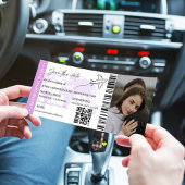 Boarding Pass Minimalistisch Save the Date Ticket