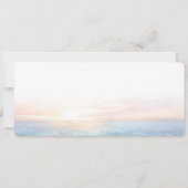 Boarding Pass Ocean Sunset Baby Dusche Einladung (Rückseite)