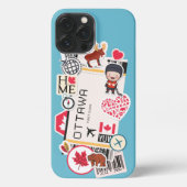 BOARDING PASS OTTAWA CANADA iPhone HÜLLE (Rückseite)