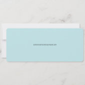 Boarding Pass Palm Tropische Hochzeit in Urlaubsor Einladung (Rückseite)