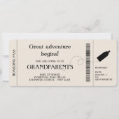 Boarding Pass Pregnancy Ankündigung für Eltern (Vorderseite)