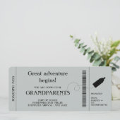 Boarding Pass Pregnancy Ankündigung für Eltern (Stehend Vorderseite)