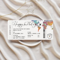 Boarding Pass Reisen Adult Geburtstagsparty