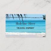 Boarding Pass Reisen Agent Zielort Visitenkarte (Rückseite)