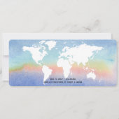 Boarding Pass Reisen Geschlecht Neutral Baby Dusch Einladung (Rückseite)