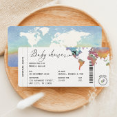 Boarding Pass Reisen Geschlecht Neutral Baby Dusch Einladung