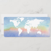 Boarding Pass Reisen Save the Date Hochzeit Einladung (Rückseite)