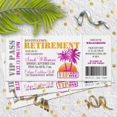 Boarding Pass Retirement Party Einladung