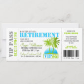 Boarding Pass Retirement Party Einladung (Vorderseite)