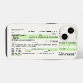 Boarding Pass - Retro iPhone Hülle (Rückseite (Horizontal))