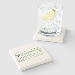 Boarding Pass - Retro Steinuntersetzer