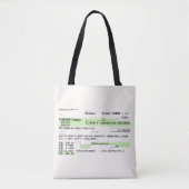 Boarding Pass - Retro Tasche (Vorderseite)