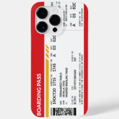 Boarding Pass - Rot Case-Mate iPhone Hülle (Rückseite)