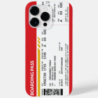 Boarding Pass - Rot