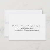 Boarding Pass RSVP-Karte RSVP Karte (Rückseite)